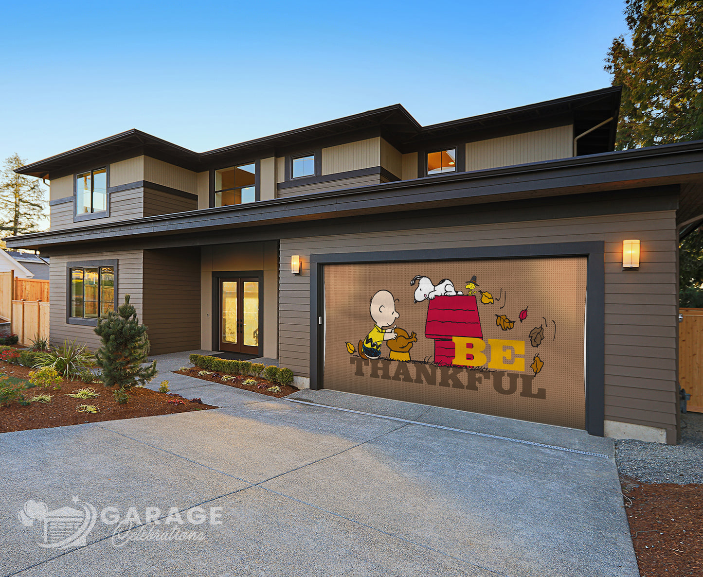 Be Thankful | Peanuts® Garage Door Cover