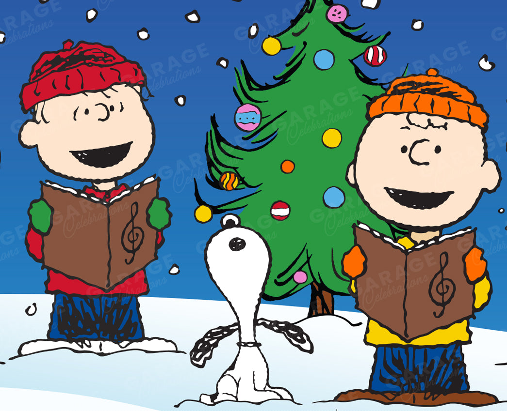 Christmas Carolers | Peanuts® Garage Door Cover