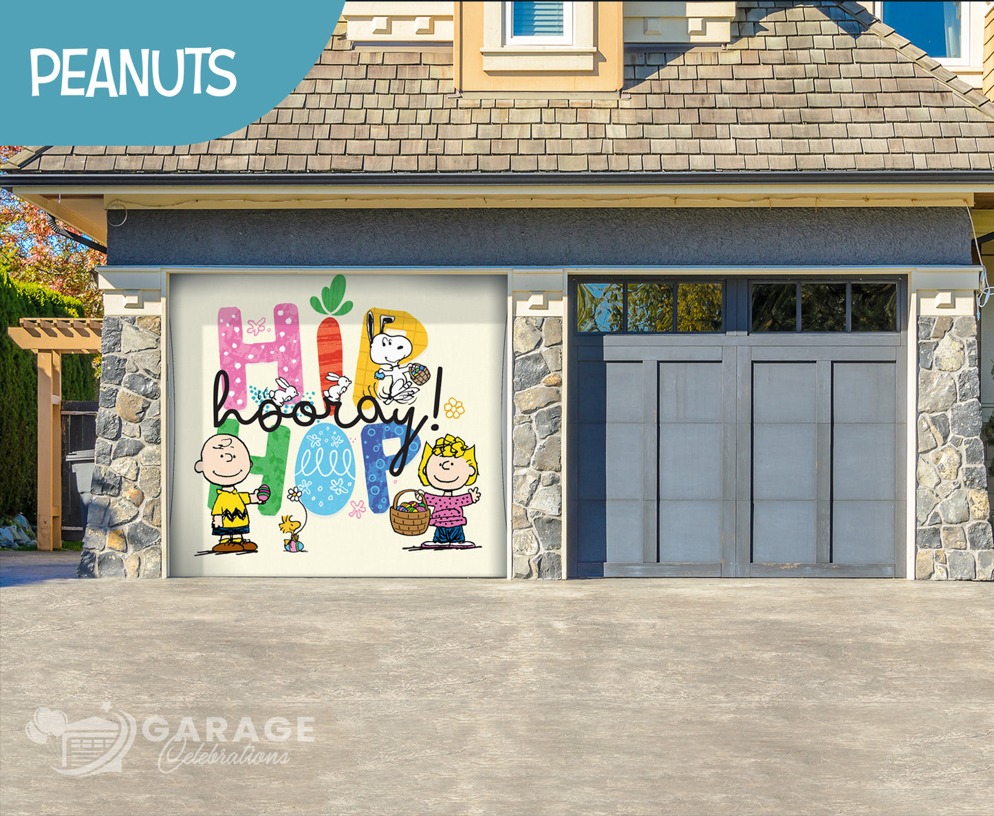 Hip Hop Hooray! | Peanuts® Garage Door Cover