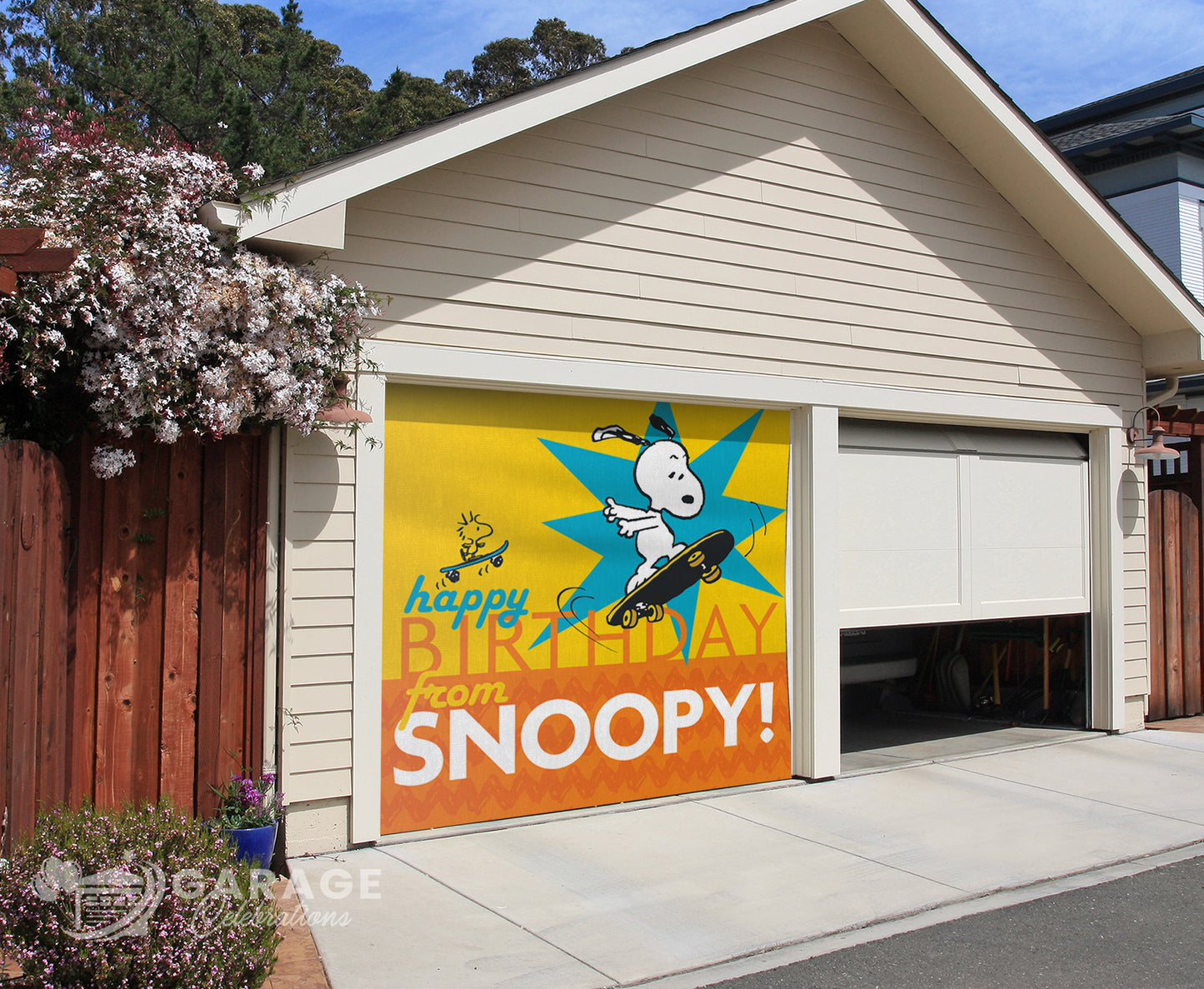 Snoopy Birthday! | Peanuts® Garage Door Cover
