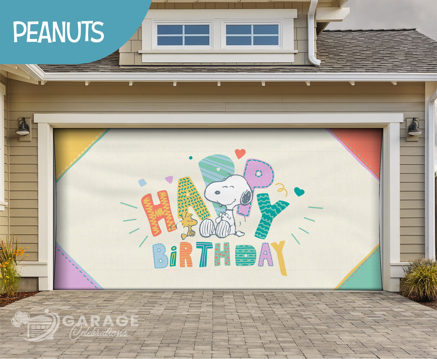 Time to Celebrate! | Peanuts® Garage Door Cover