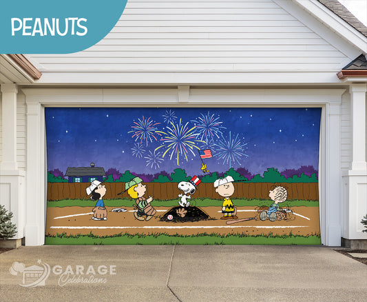 America's Pastime | Peanuts® Garage Door Cover