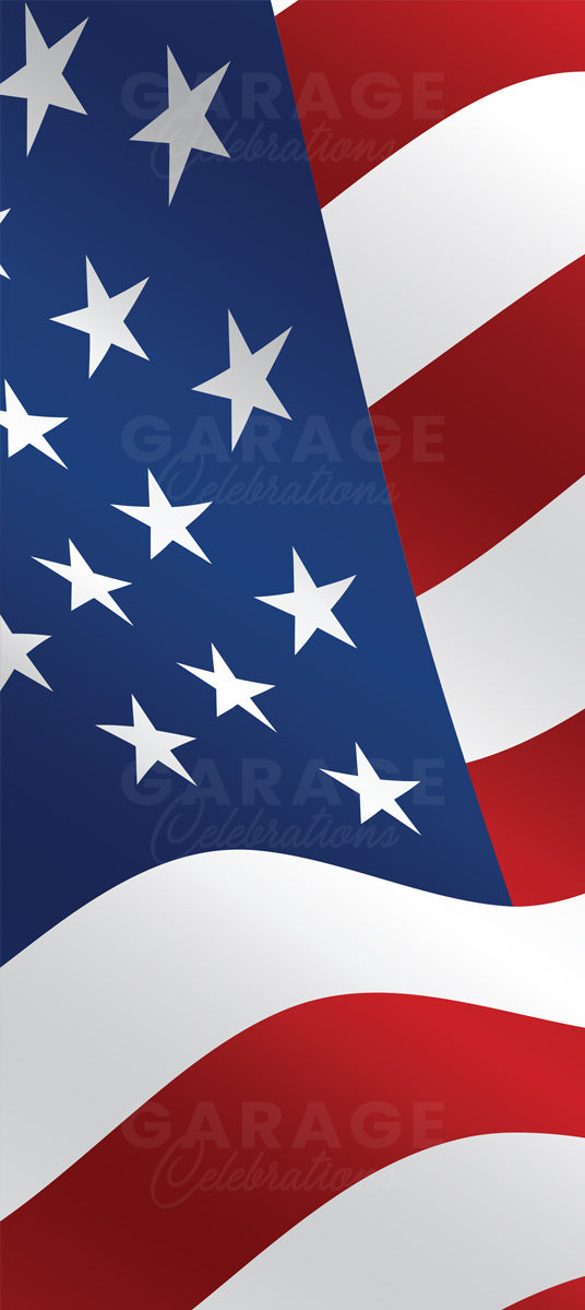 American Flag front or bedroom door design.