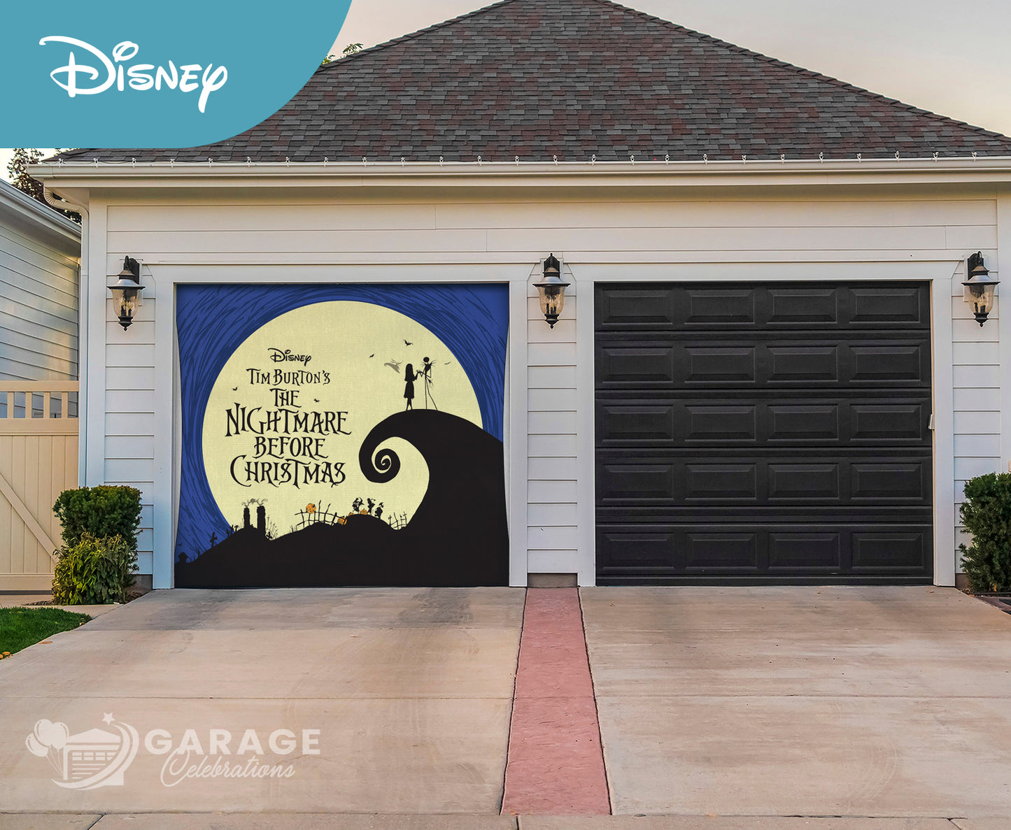 Atop Spiral Hill | 1-Car Disney® Garage Door Cover