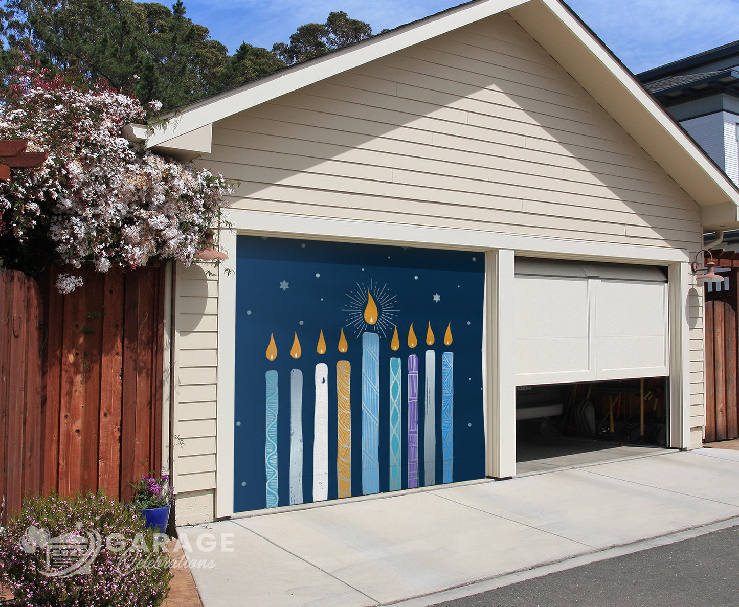 Clearance 8'H×8'W | Garage Door Cover