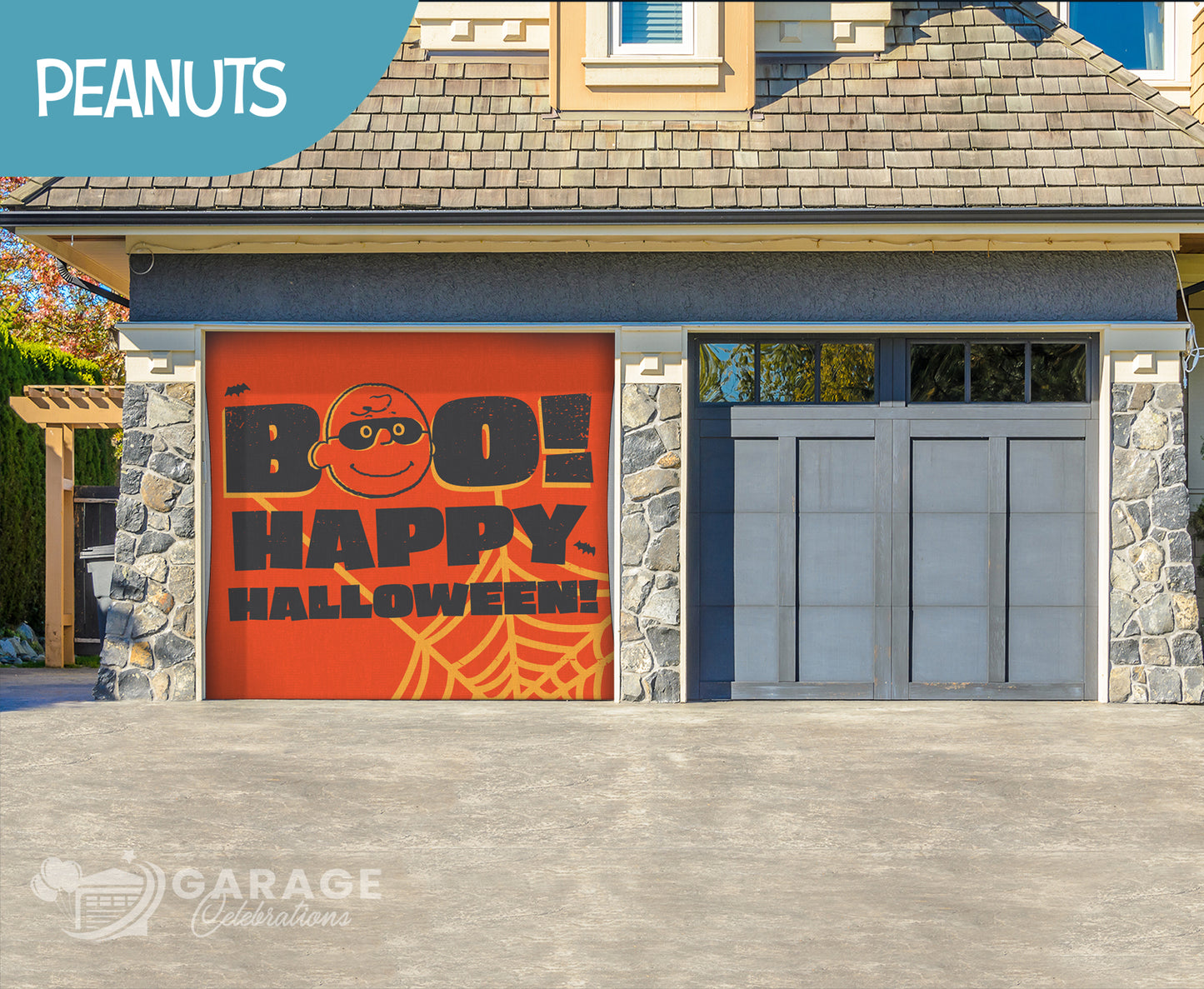 Charlie Boo! | 1-Car Peanuts® Garage Door Cover