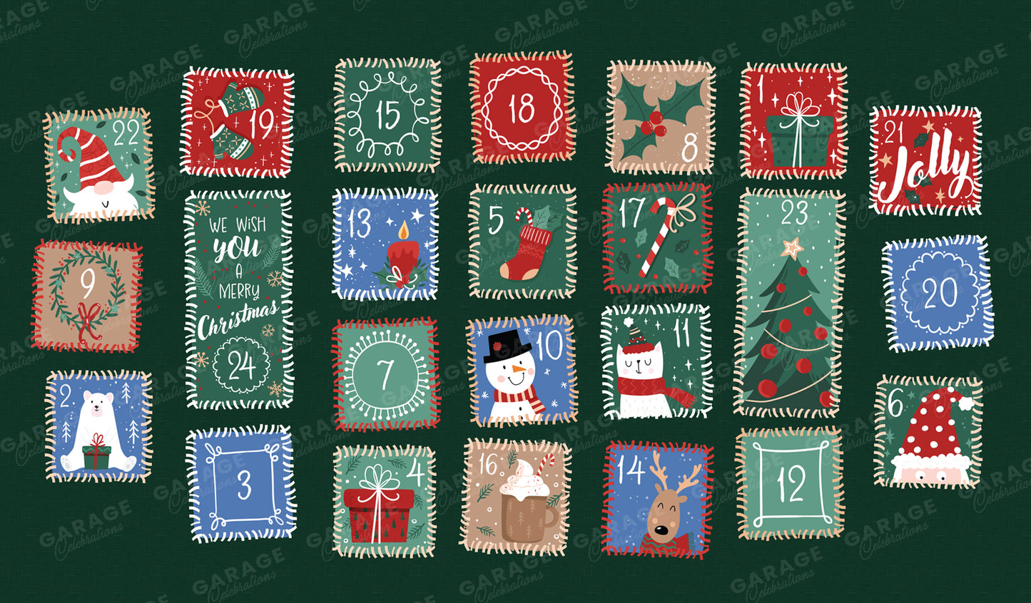 Christmas Countdown | Garage Door Cover