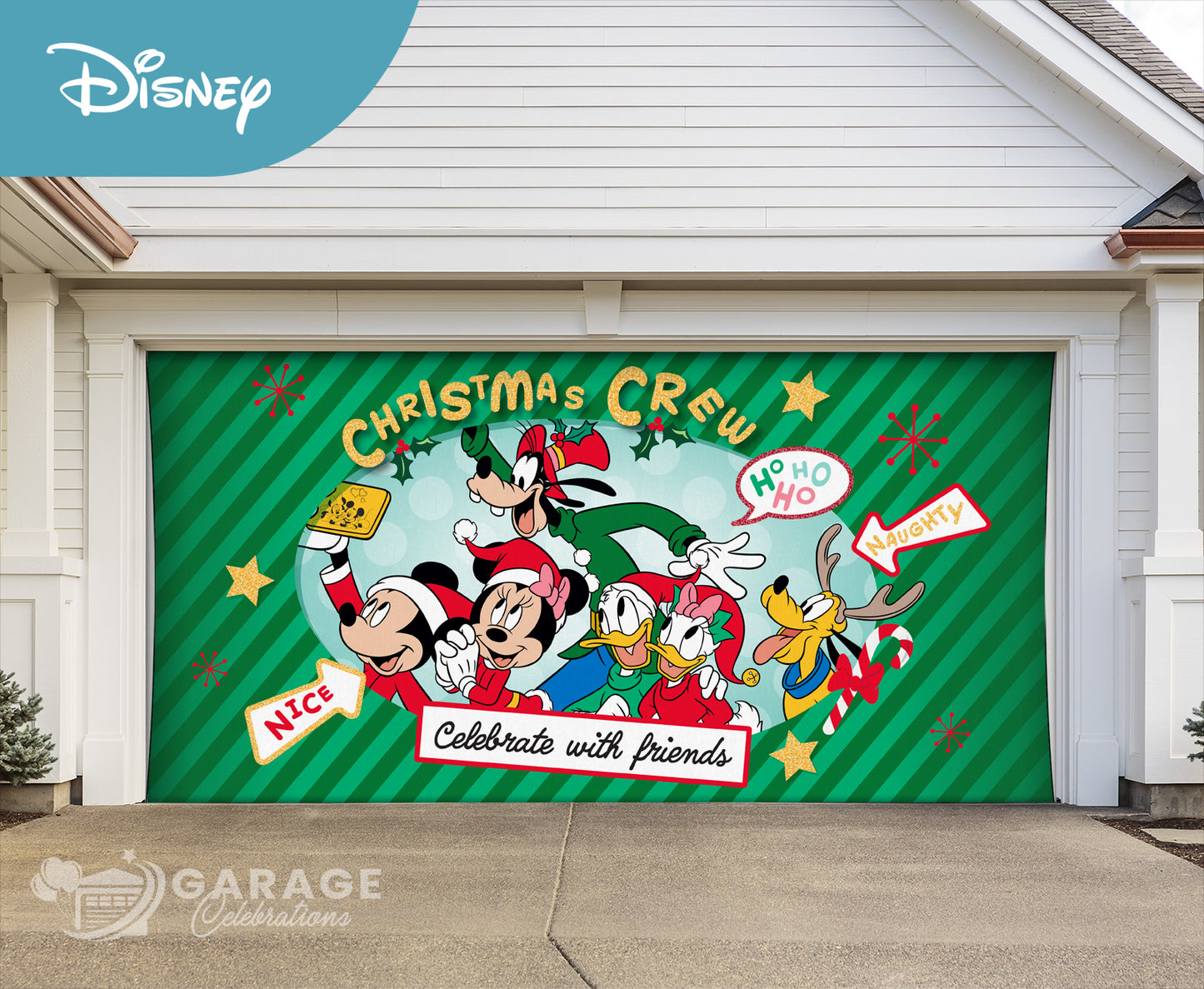 Christmas Crew | Disney® Garage Door Cover