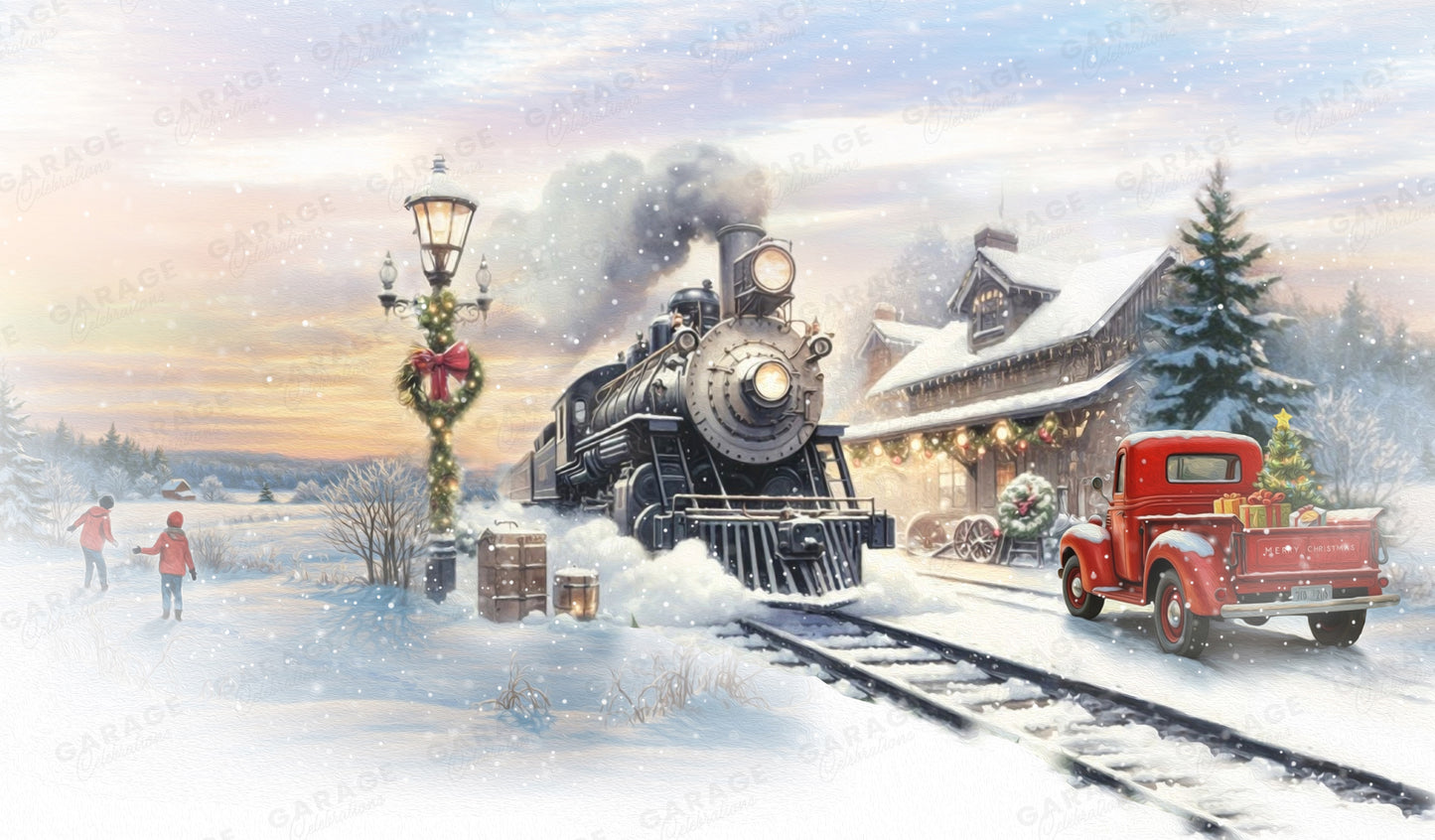Christmas Express | Garage Door Cover