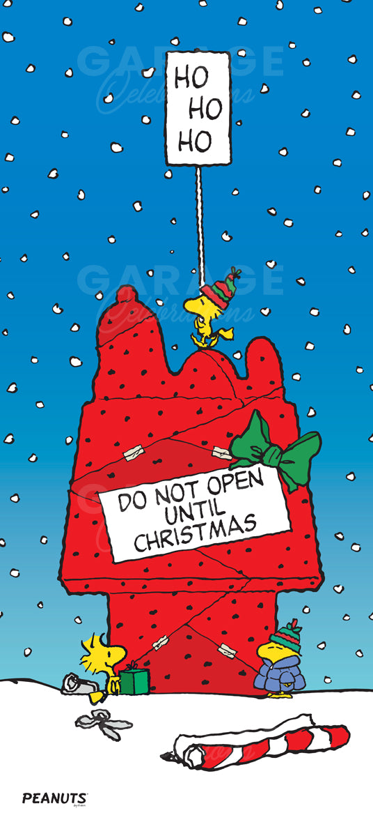 Do Not Open Until Christmas | Peanuts® Front Door Cover