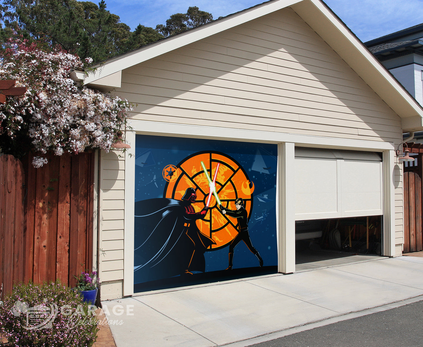 Duel of the Death Star | Star Wars™ Garage Door Cover
