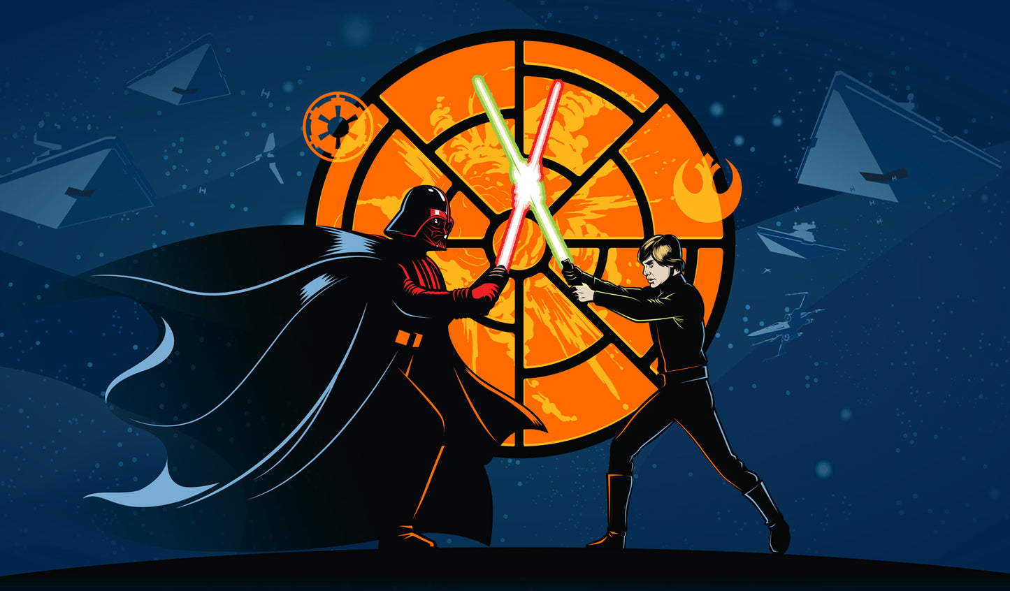 Duel of the Death Star | Star Wars™ Garage Door Cover