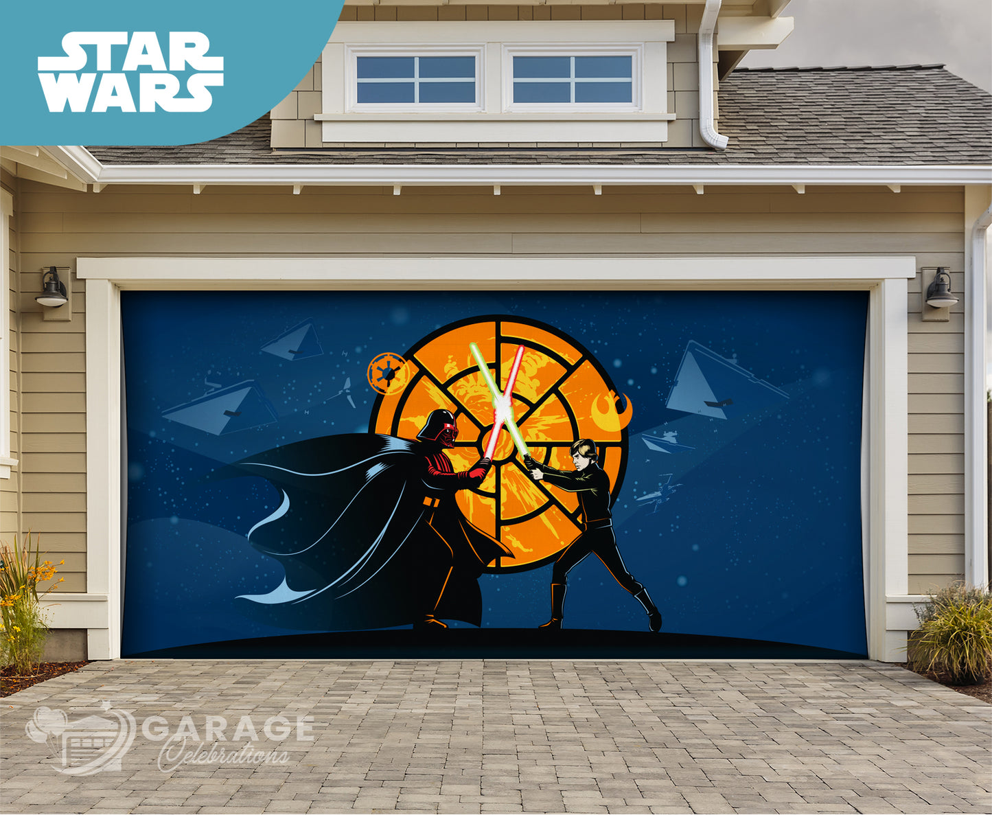 Duel of the Death Star | Star Wars™ Garage Door Cover