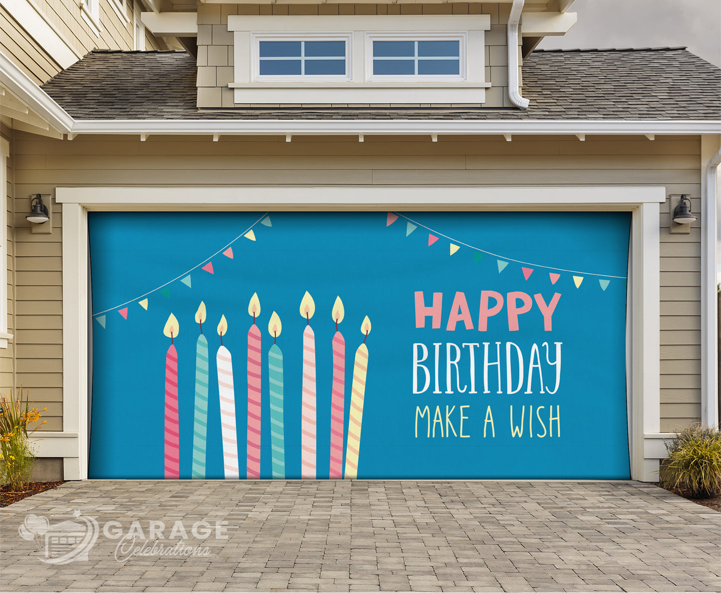 Happy Birthday | 2-Car Garage Door Cover