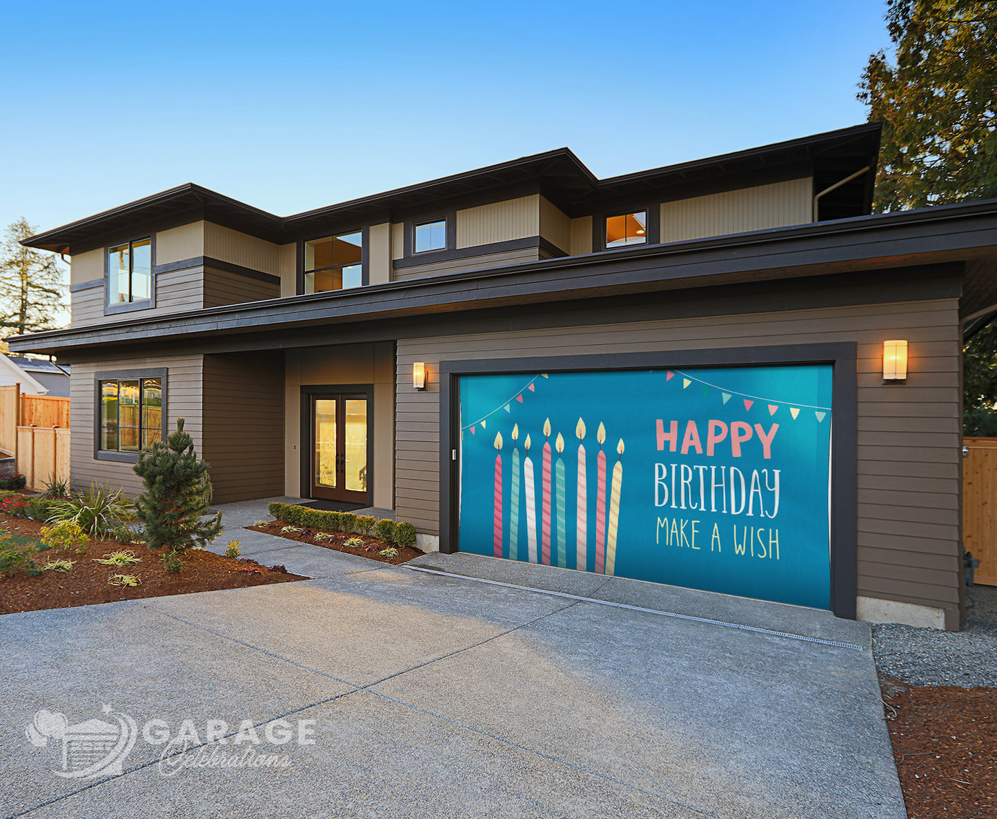 Happy Birthday | 2-Car Garage Door Cover
