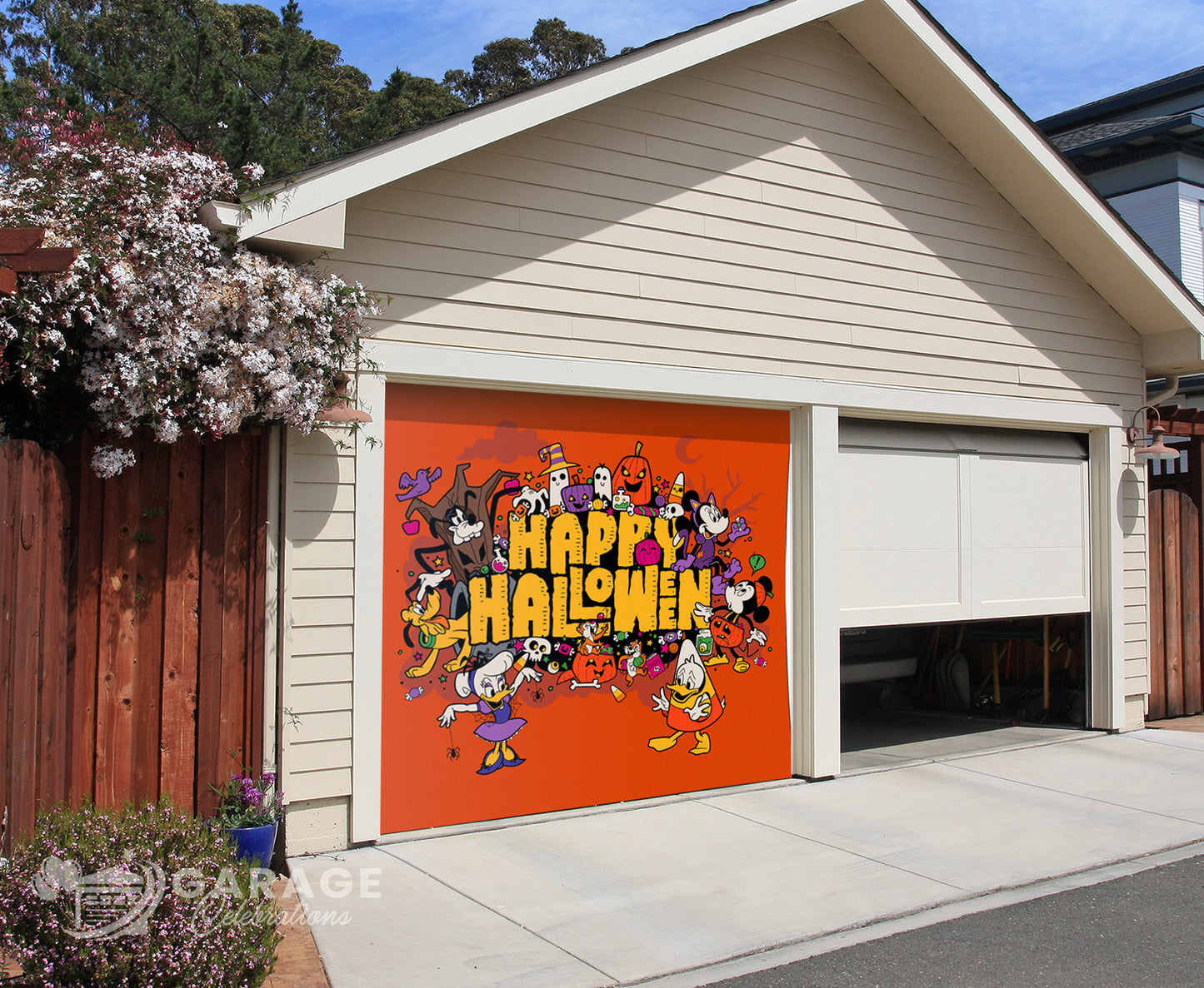 Happy Halloween | Disney® Garage Door Cover
