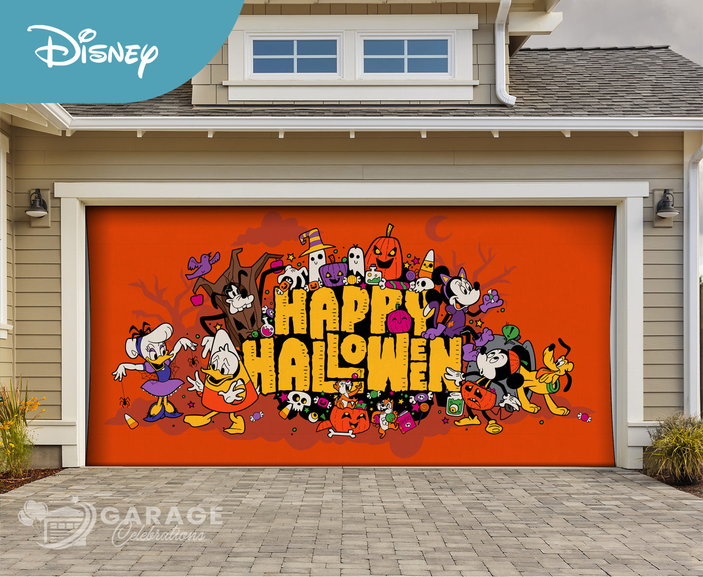 Happy Halloween | Disney® Garage Door Cover