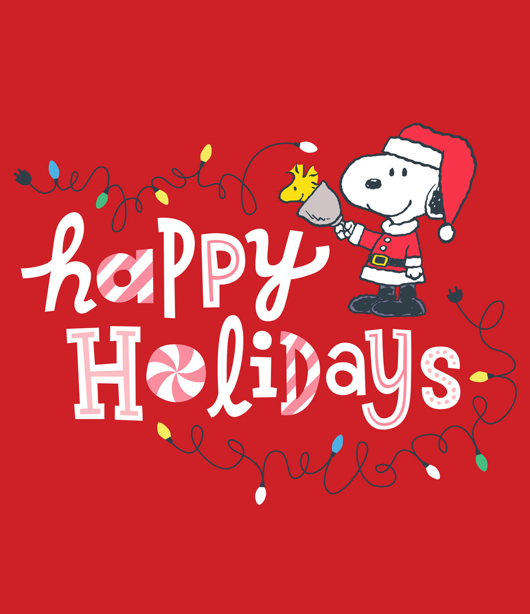 Happy Holidays | 1-Car Peanuts® Garage Door Cover
