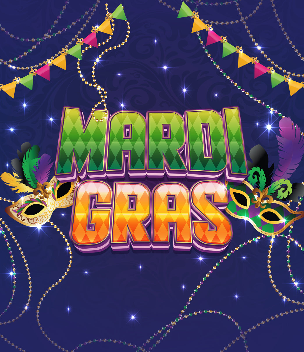 Happy Mardi Gras! | 1-Car Garage Door Cover
