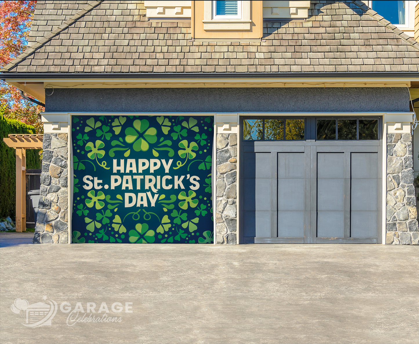 Happy St. Patrick's Day | 1-Car Garage Door Cover