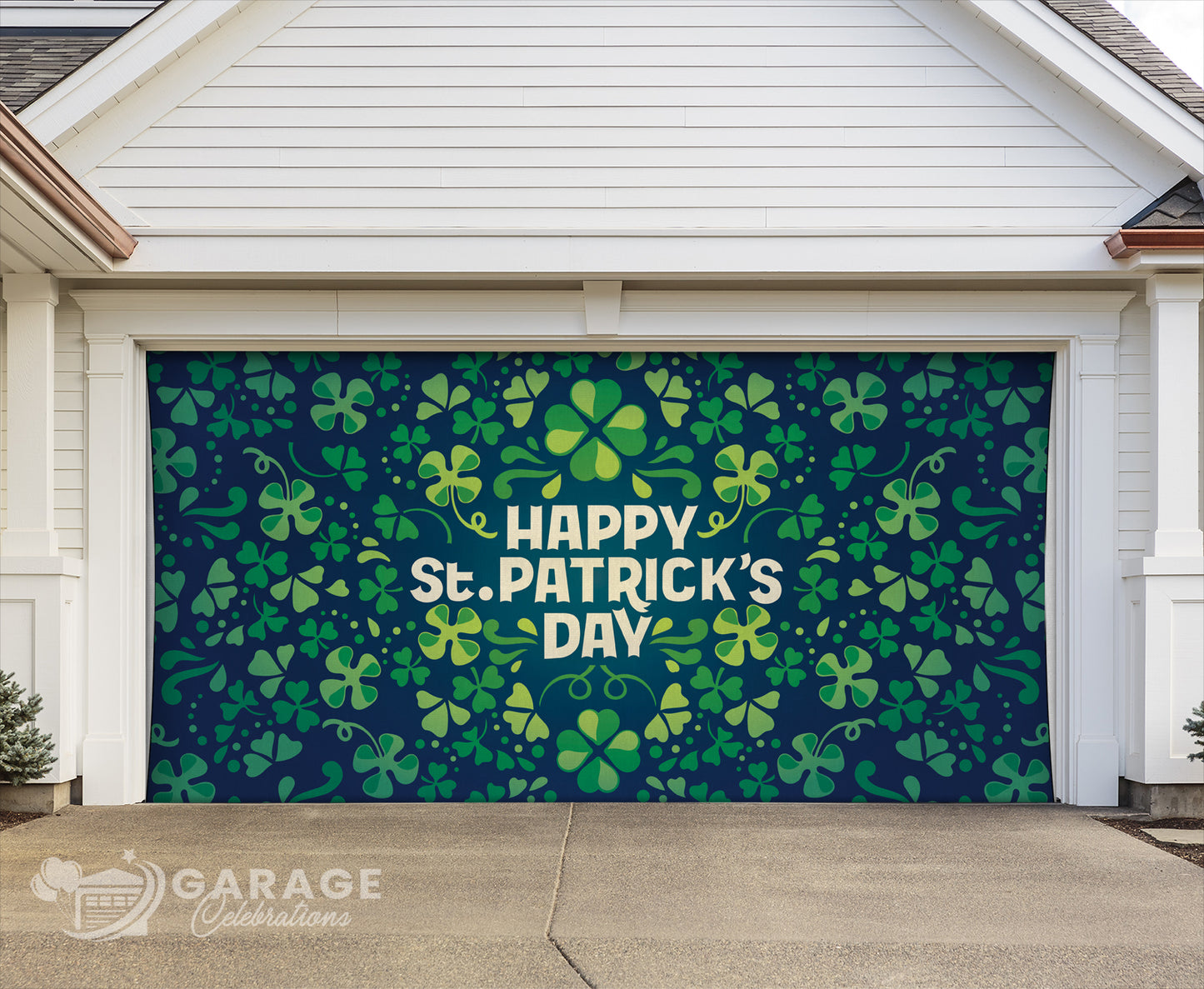 Happy St. Patrick's Day | 2-Car Garage Door Cover