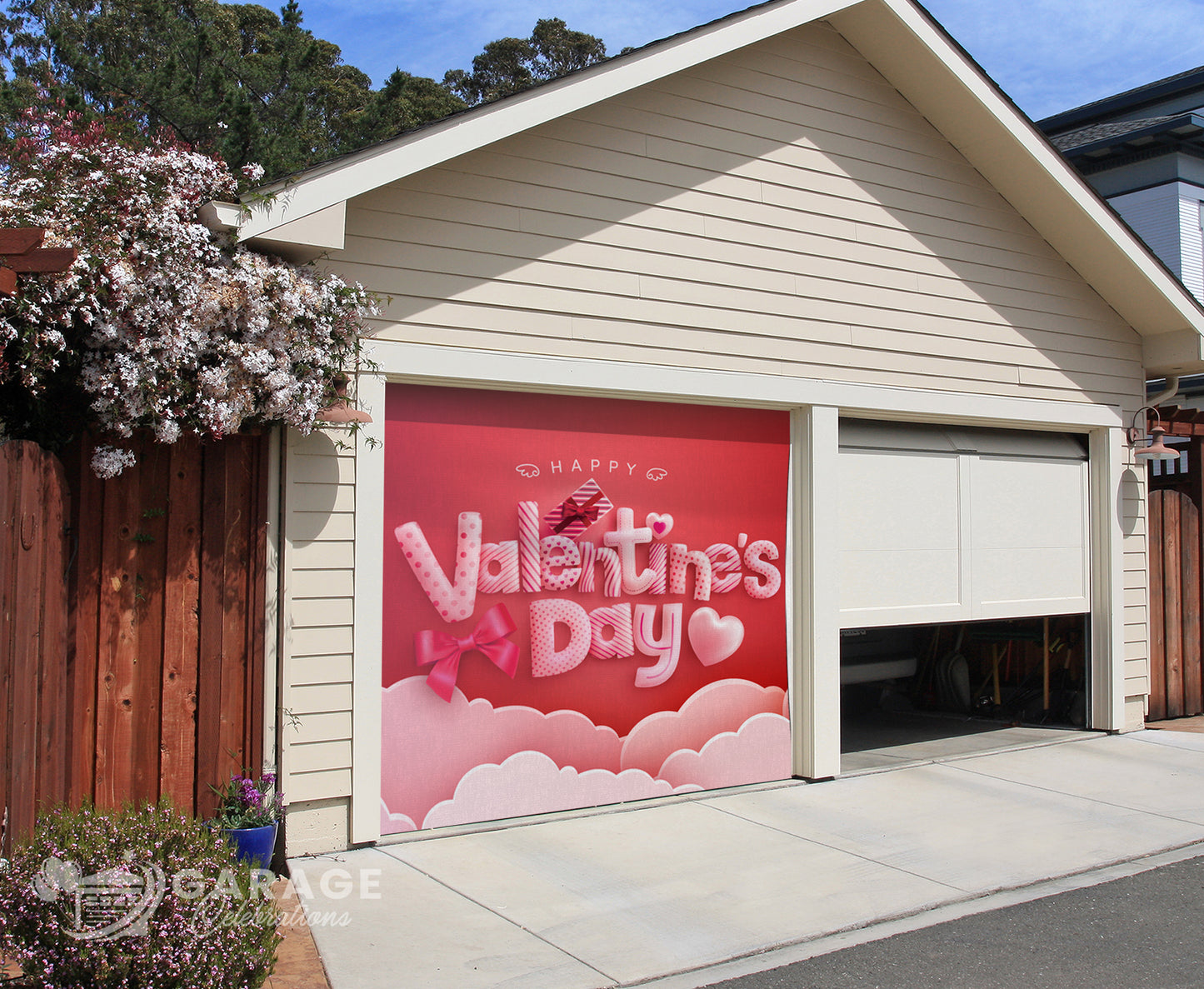 Happy Valentines Day | 1-Car Garage Door Cover