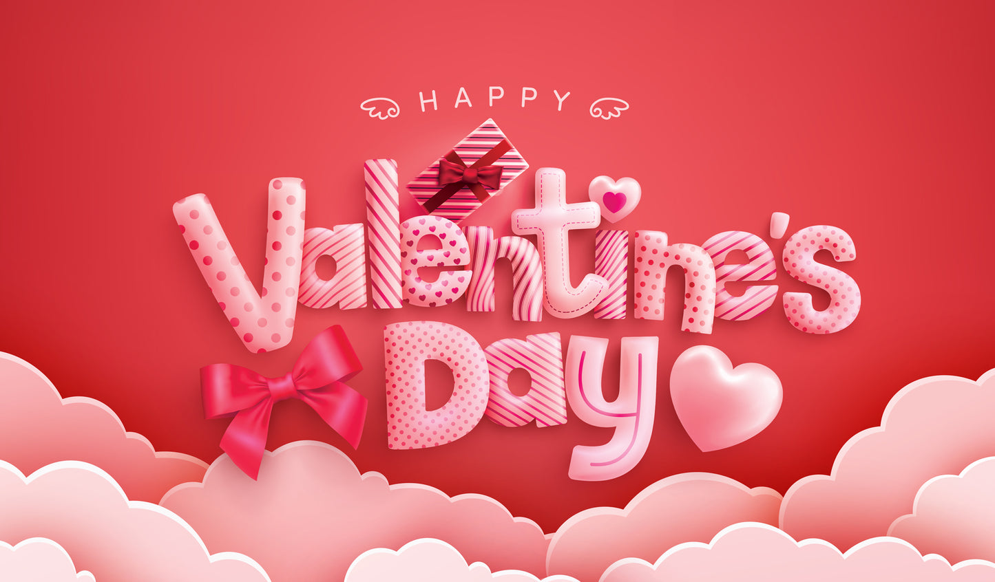 Happy Valentines Day | 2-Car Garage Door Cover