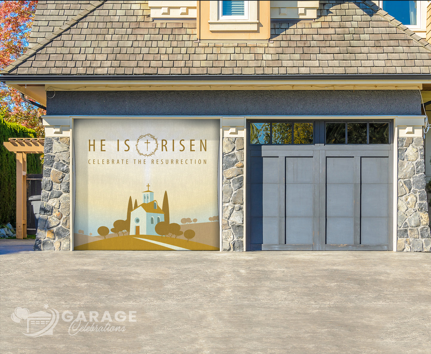 He Is Risen | 1-Car Garage Door Cover