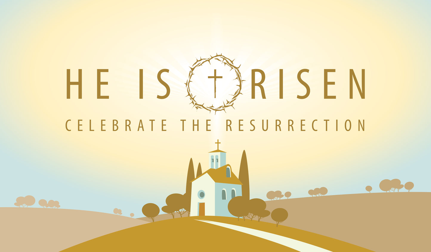 He Is Risen | 2-Car Garage Door Cover