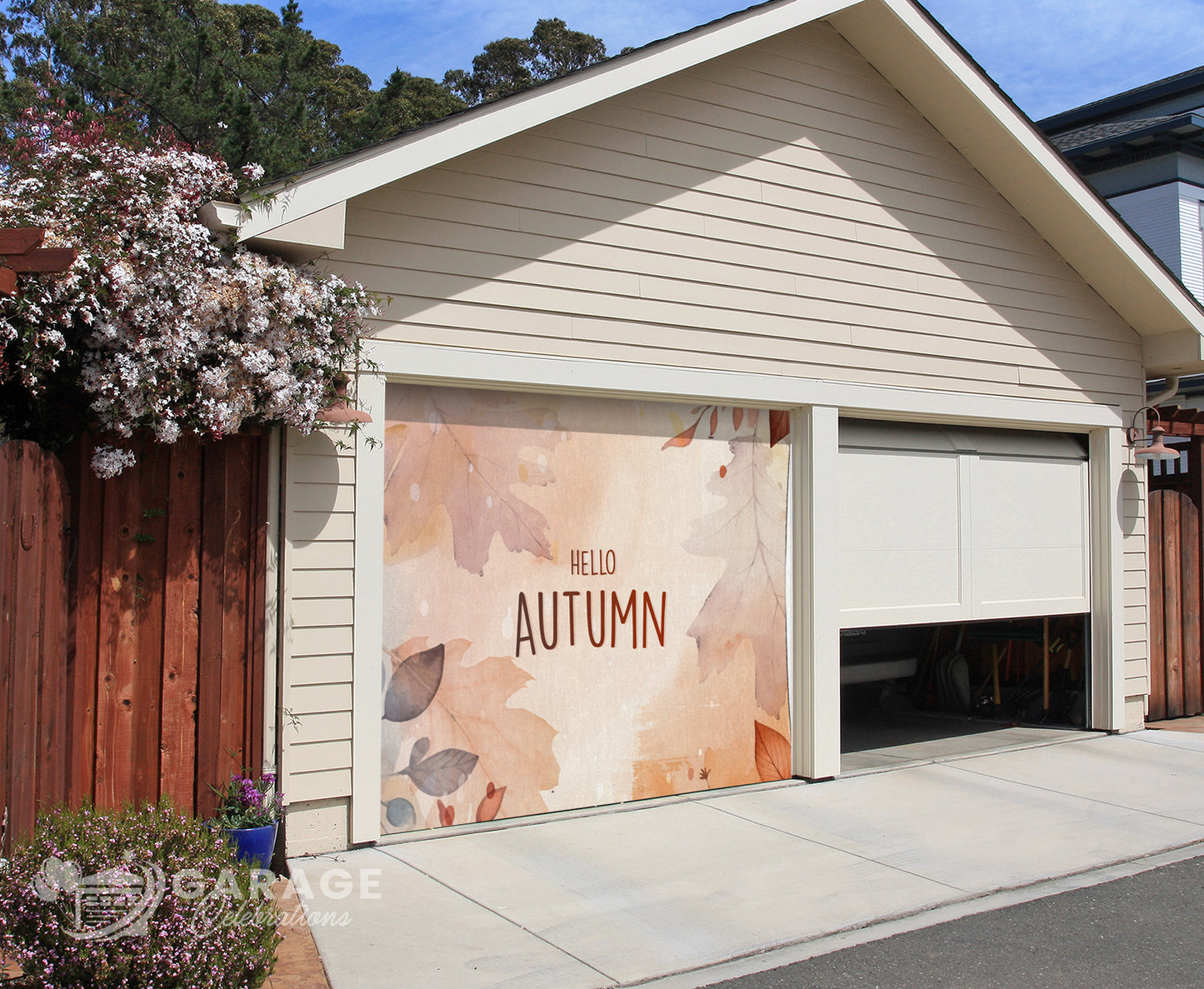 Hello Autumn | 1-Car Garage Door Cover