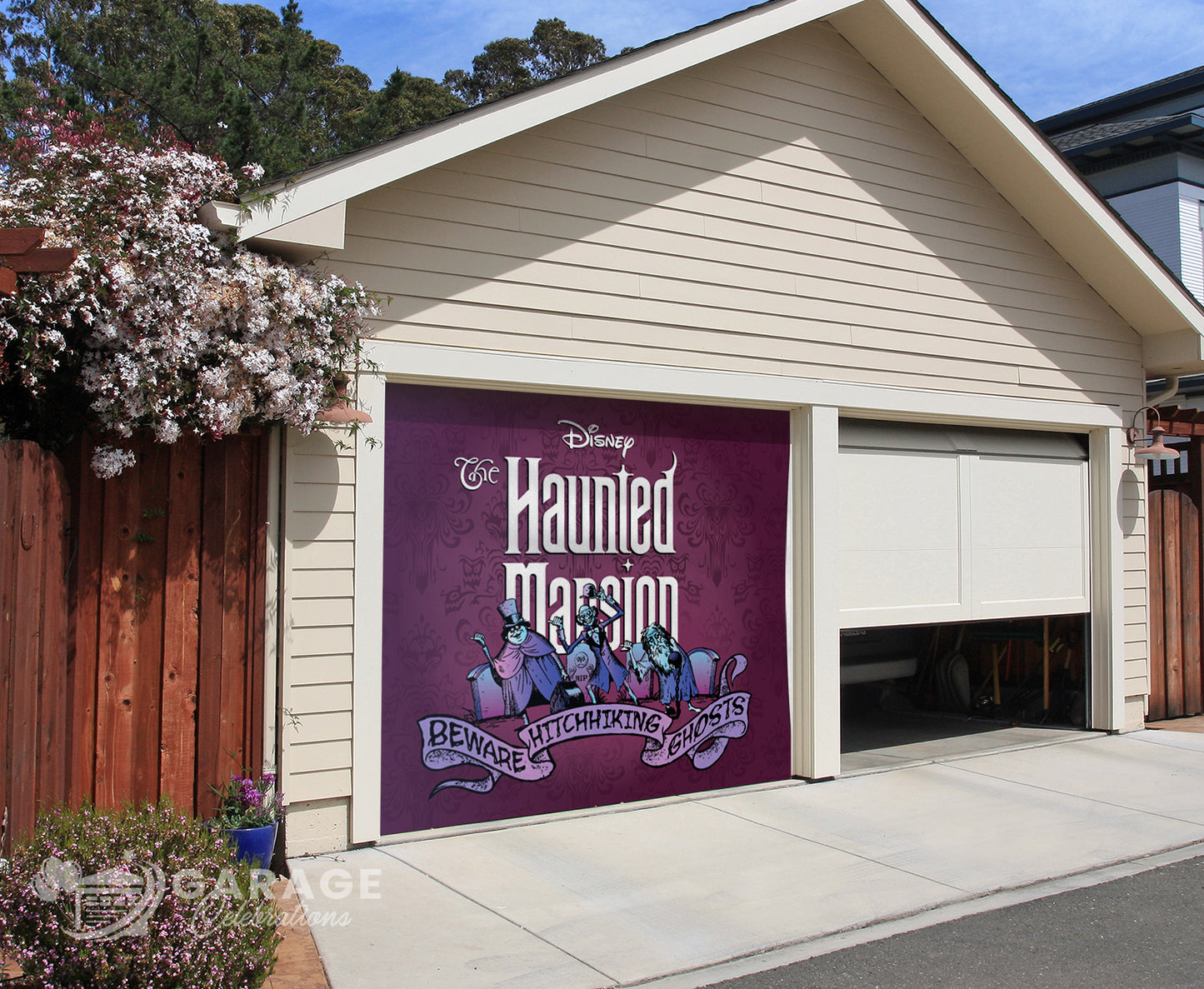 Hitchhiking Ghosts | 1-Car Disney® Garage Door Cover
