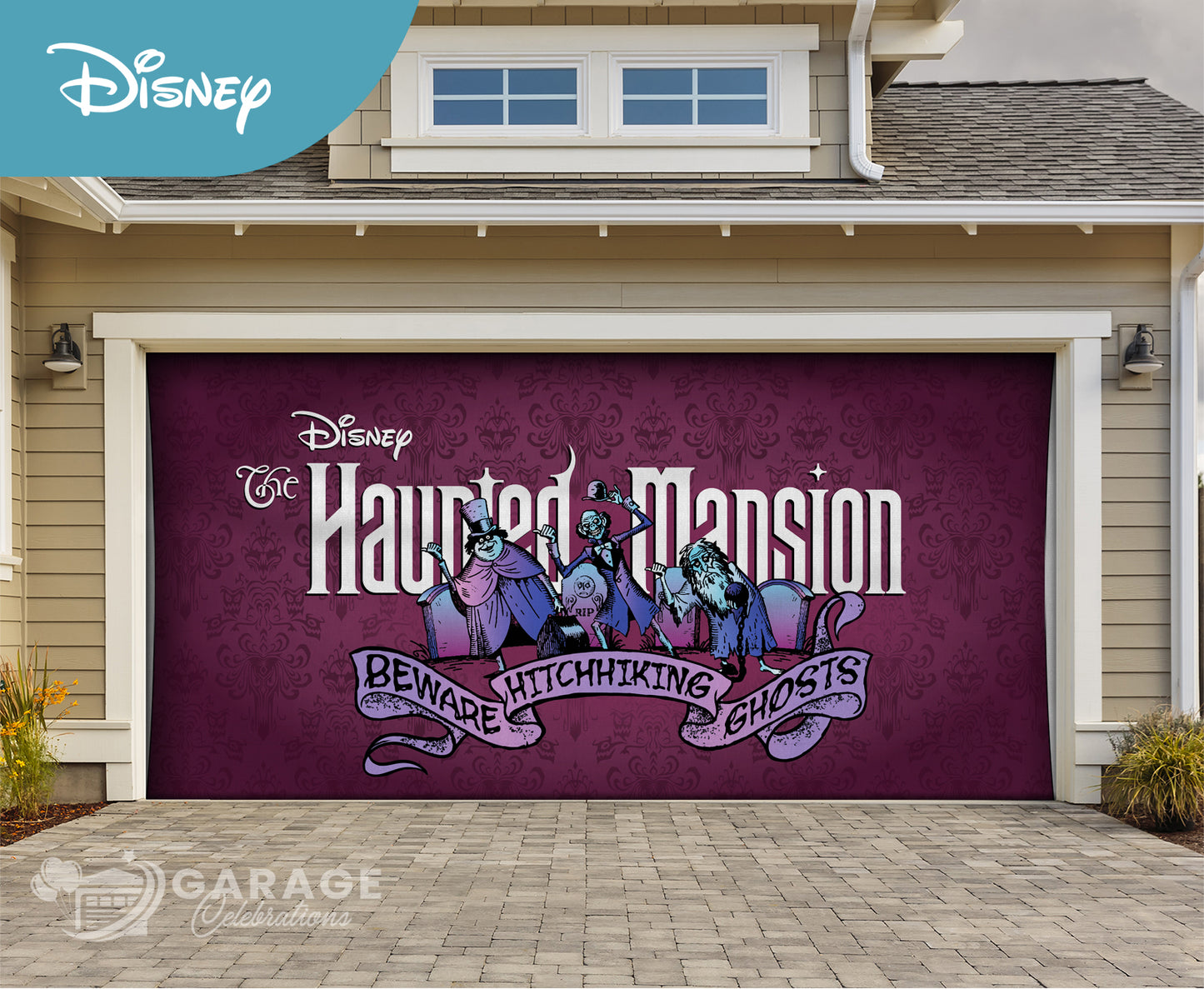 Hitchhiking Ghosts | Disney® Garage Door Cover