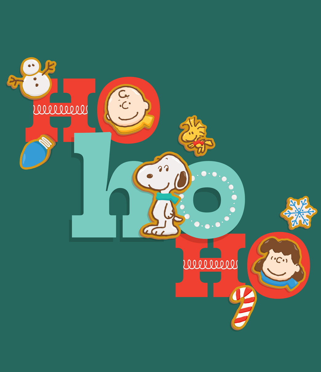 Ho Ho Ho | 1-Car Peanuts® Garage Door Cover