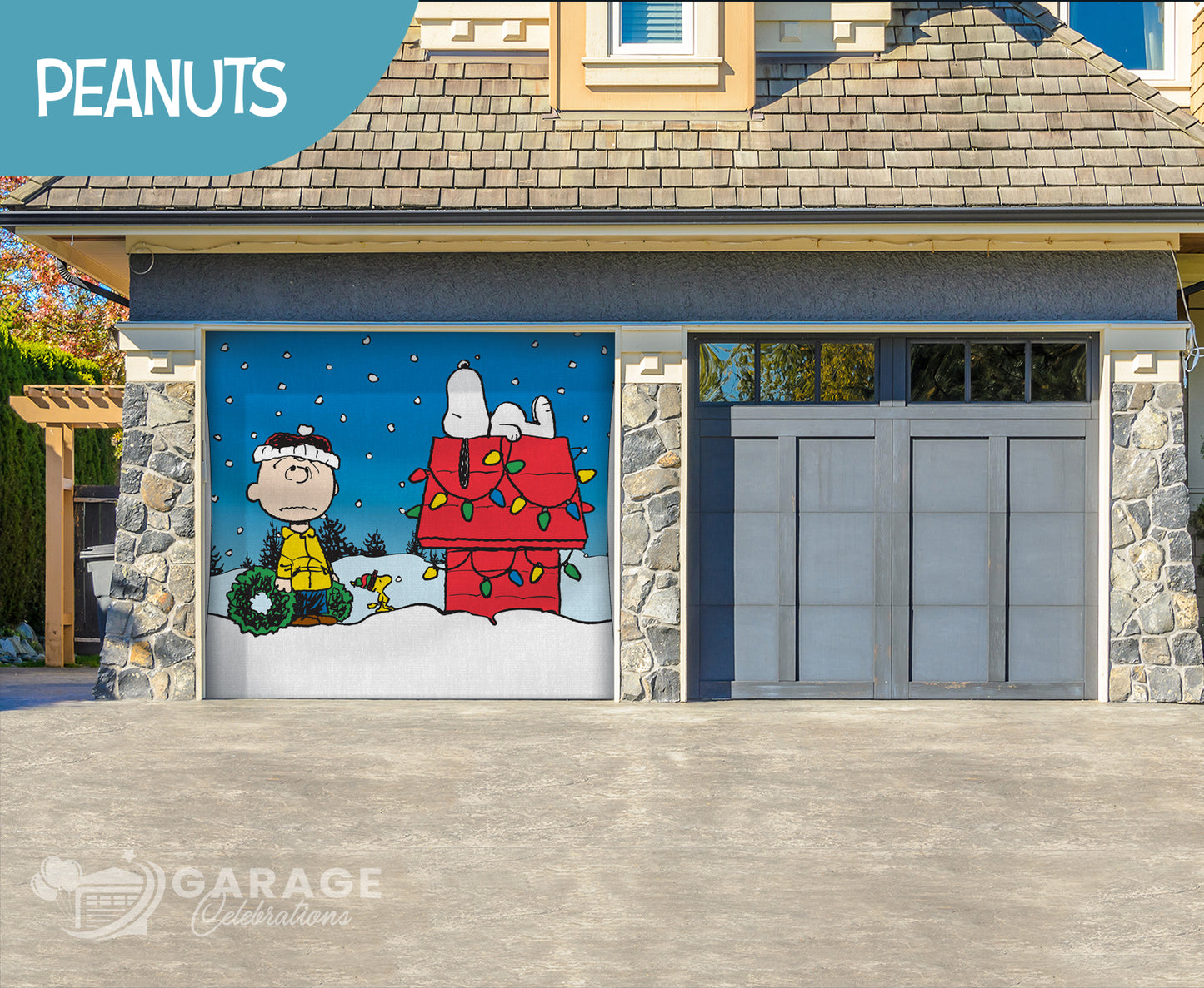 Holiday Helpers | Peanuts® Garage Door Cover