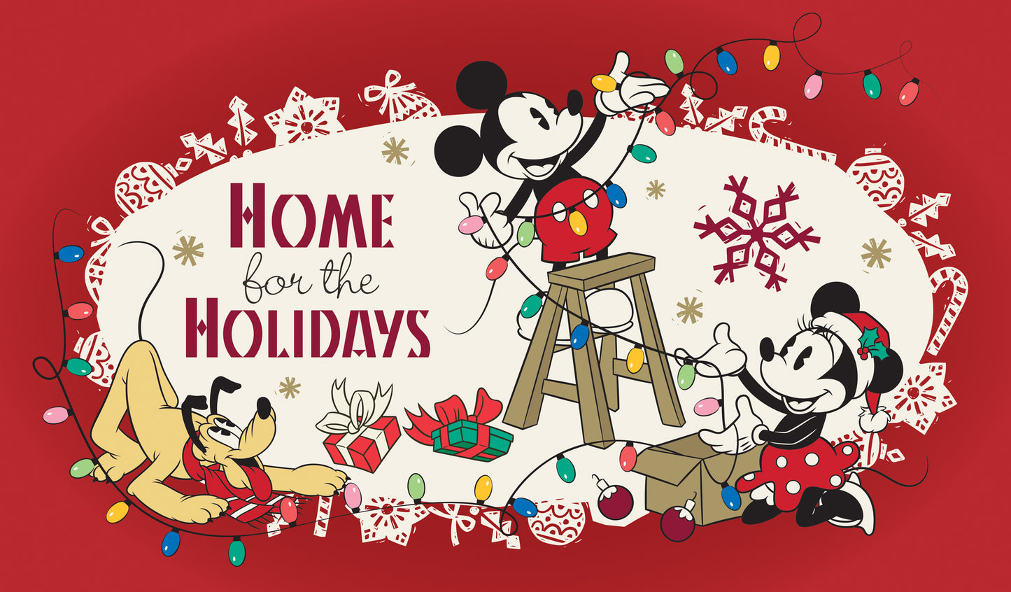 Home For The Holidays | 2-Car Disney® Garage Door Cover