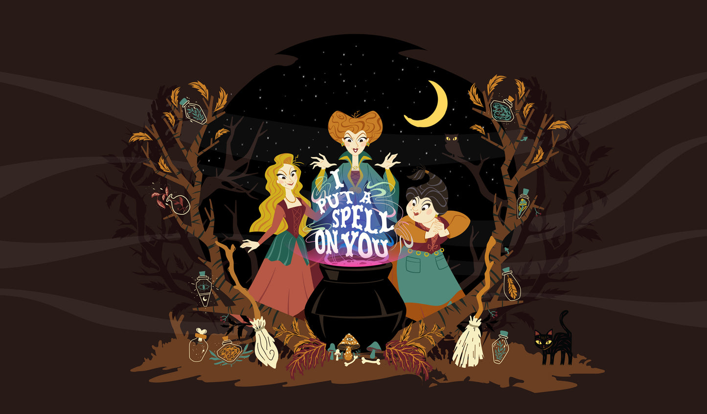I Put A Spell On You | 2-Car Disney® Garage Door Cover