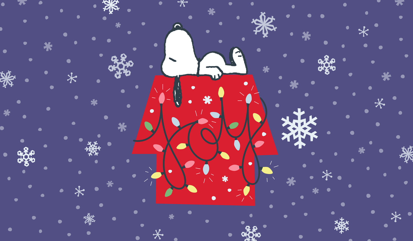 Joyful Snoopy | 2-Car Peanuts® Garage Door Cover