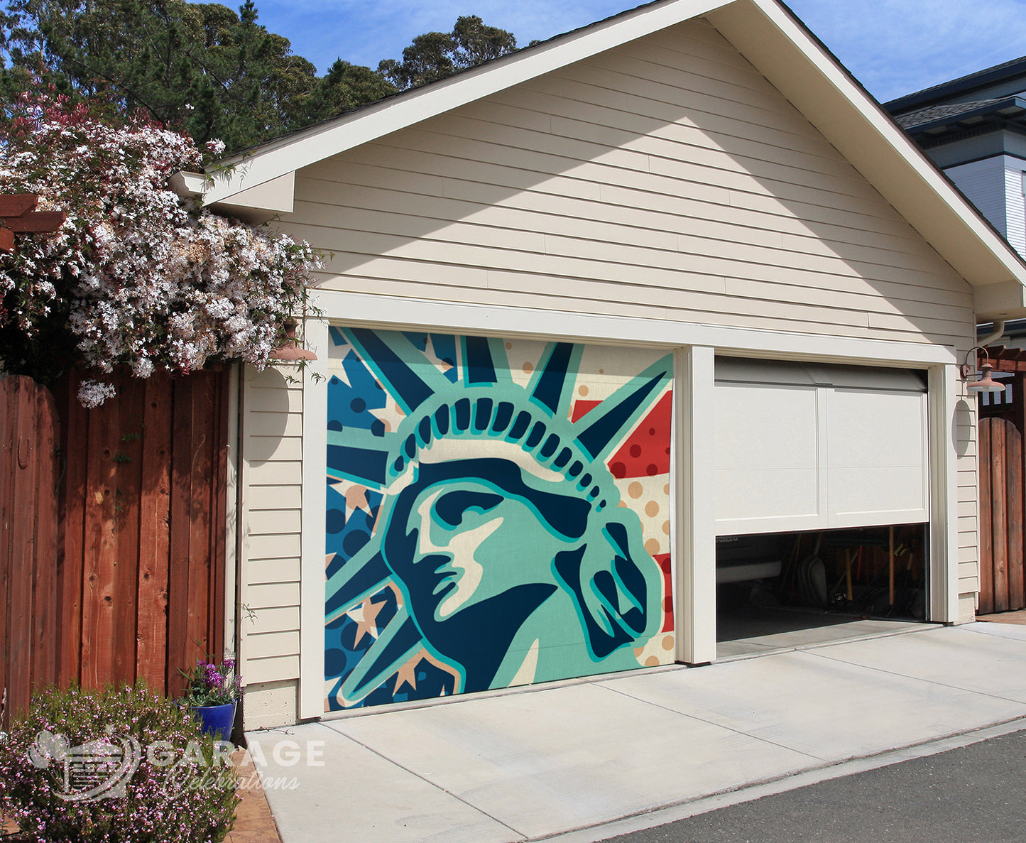 Clearance 8'H×8'W | Garage Door Cover