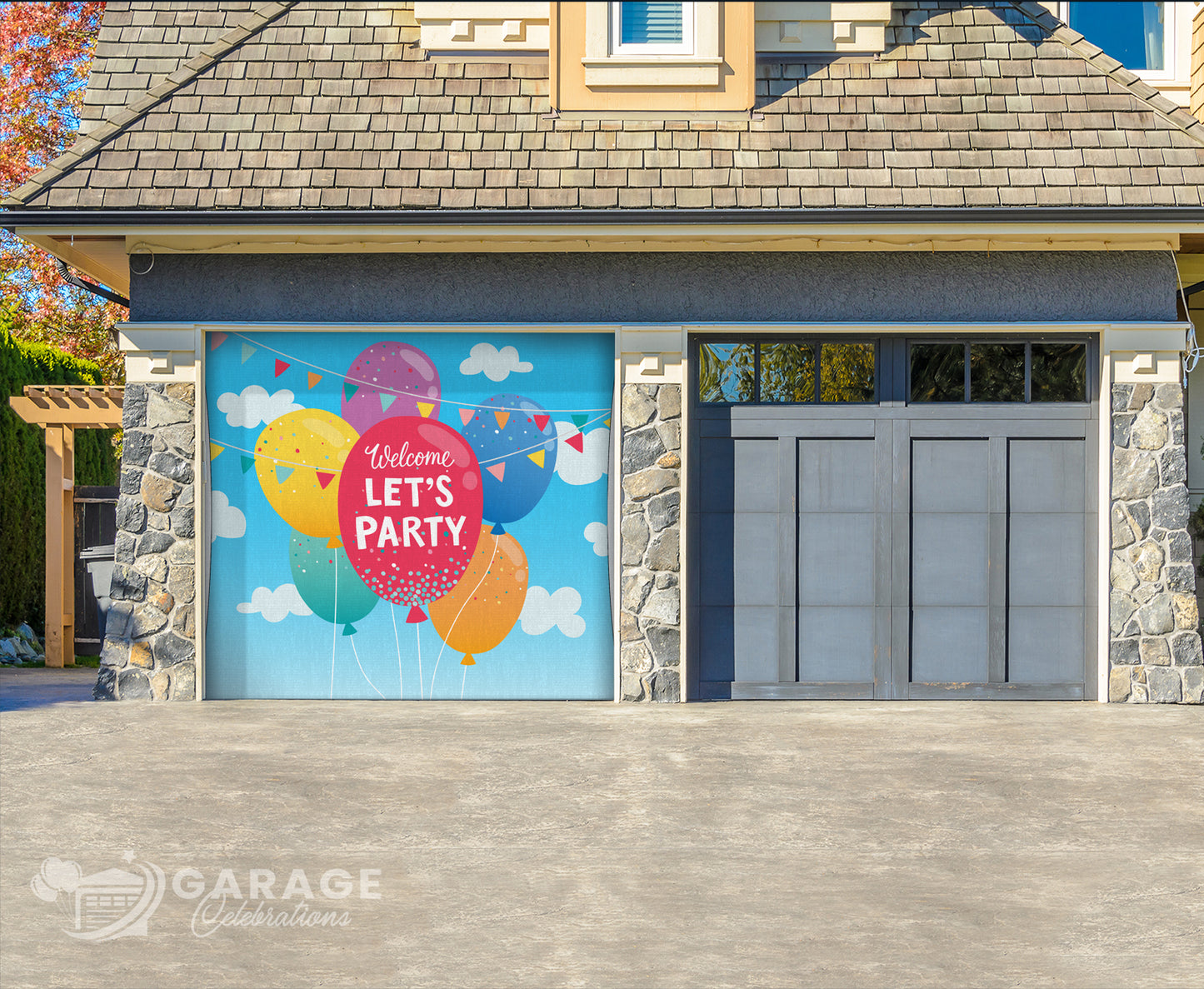 Let's Party! | 1-Car Garage Door Cover