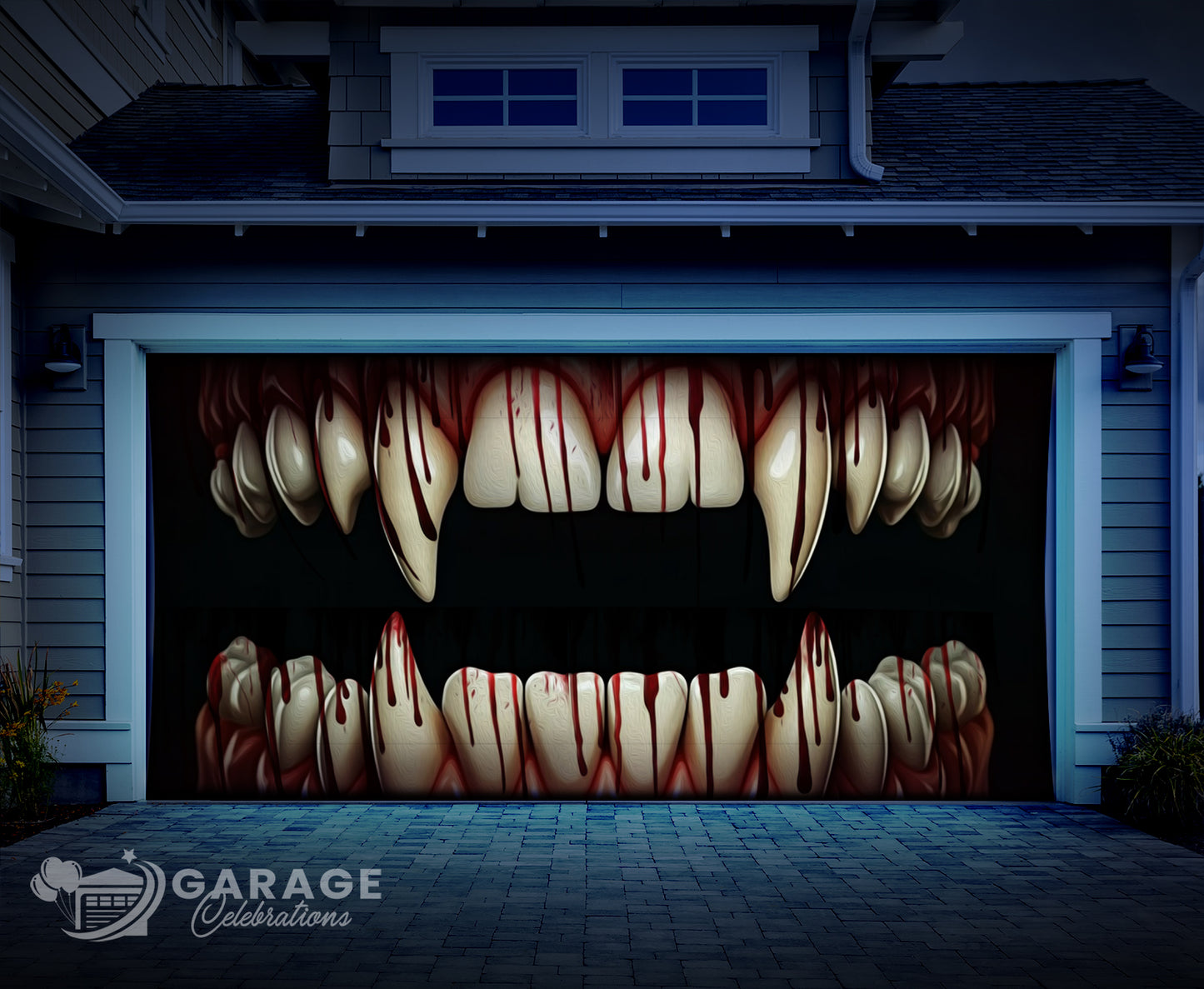Menacing Mouth | Garage Door Cover