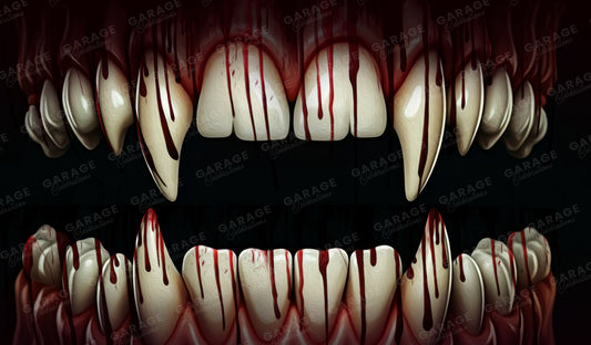Menacing Mouth | Garage Door Cover