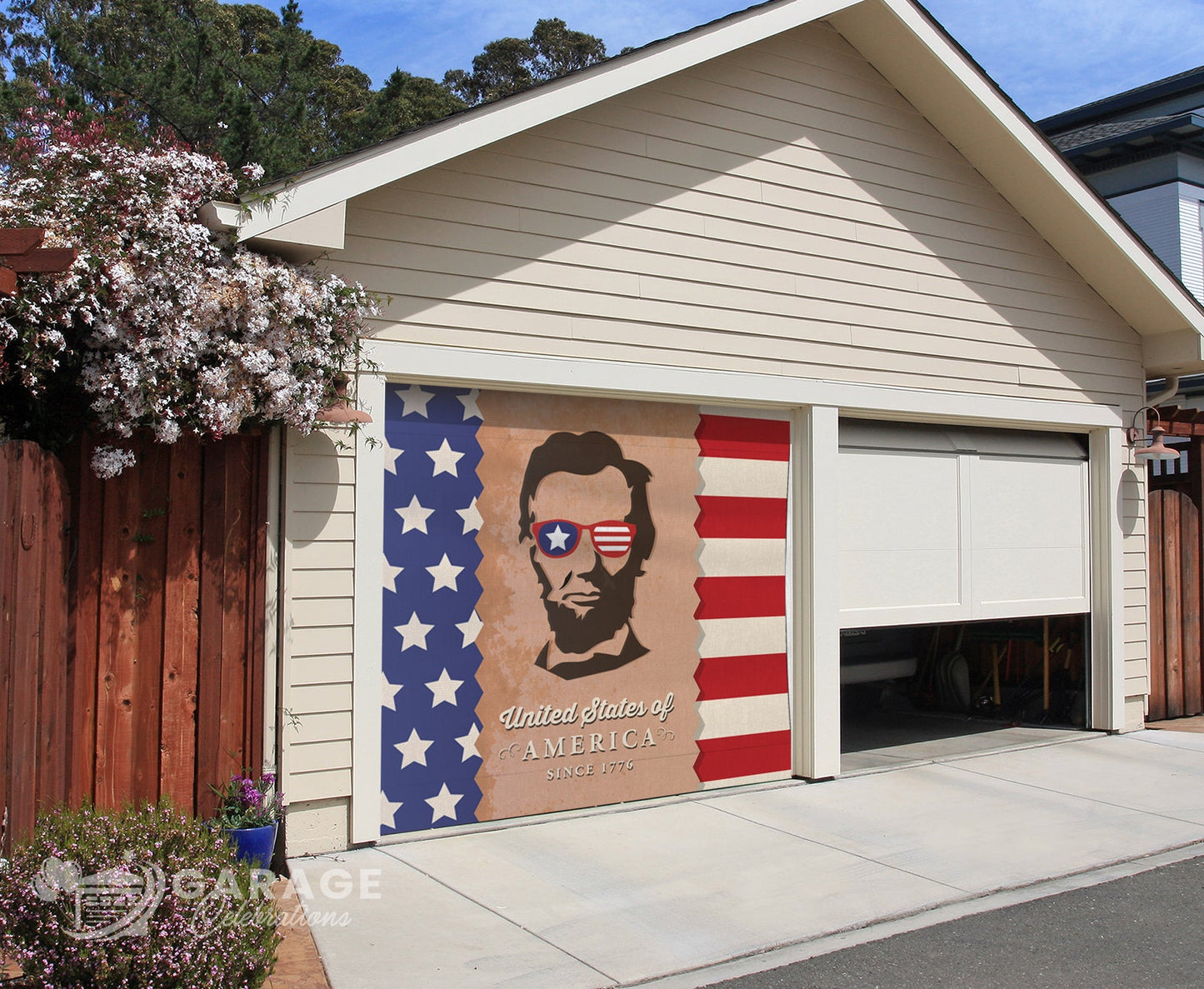 Clearance 7'H×9'W | Garage Door Cover