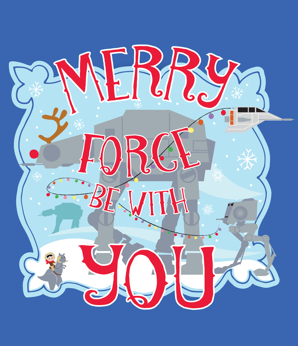 Merry Force Be With You | 1-Car Star Wars™ Garage Door Cover