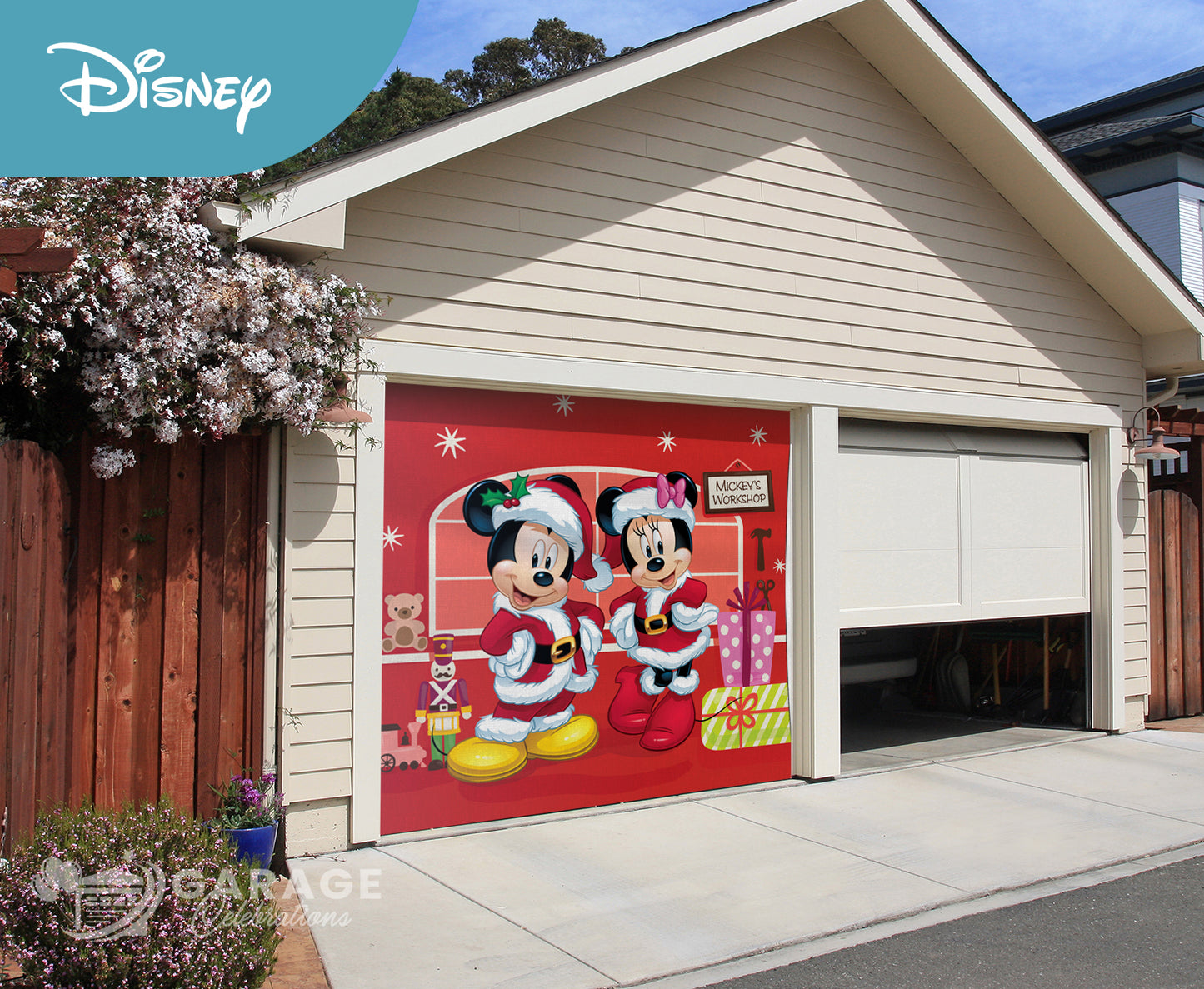Mickey's Workshop | Disney® Garage Door Cover