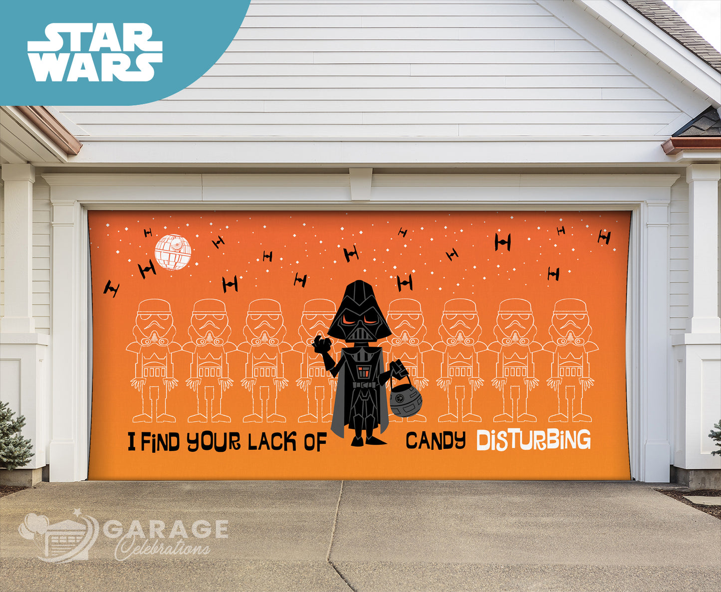 Most Disturbing Halloween | 2-Car Star Wars™ Garage Door Cover