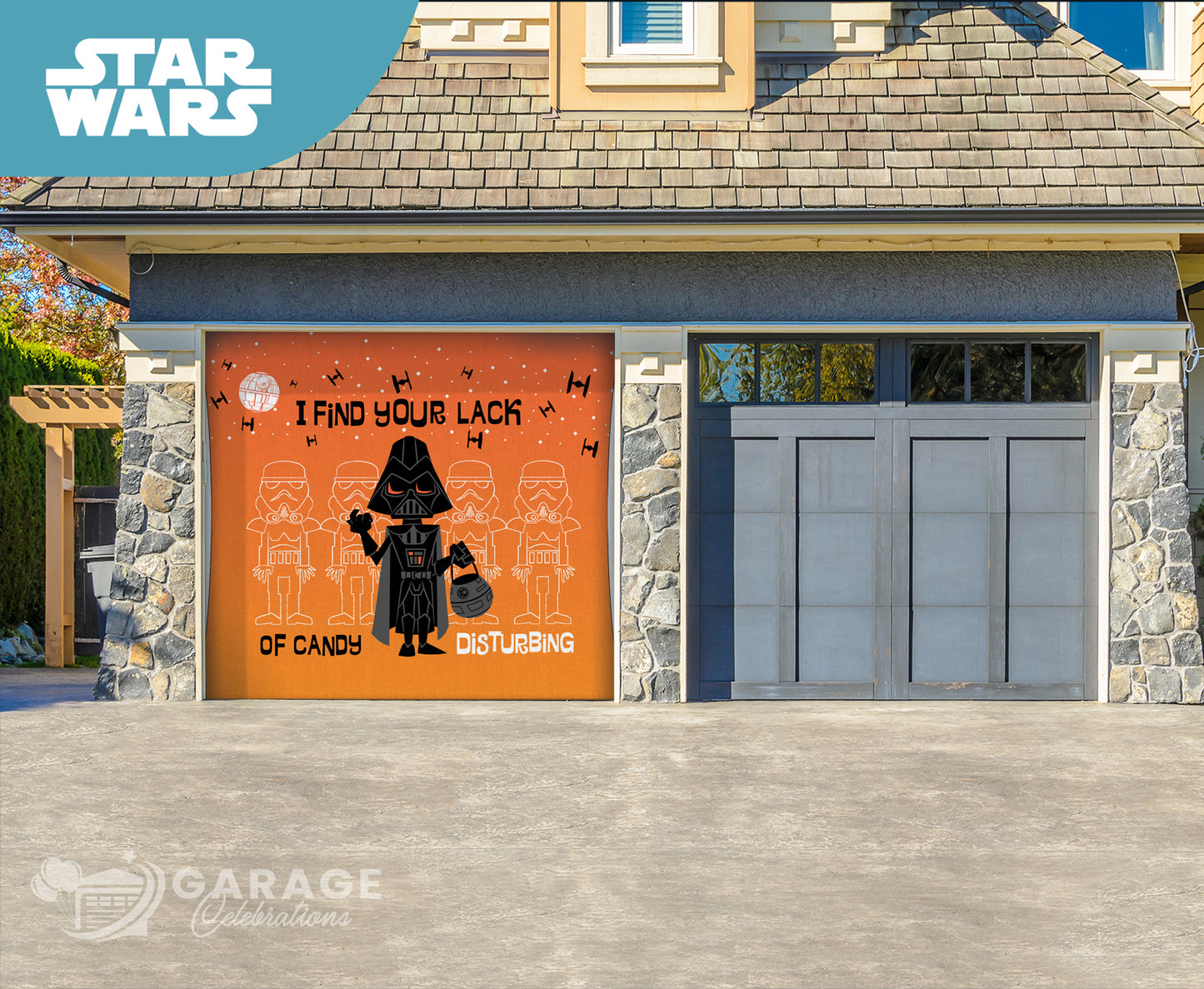 Most Disturbing Halloween | 1-Car Star Wars™ Garage Door Cover