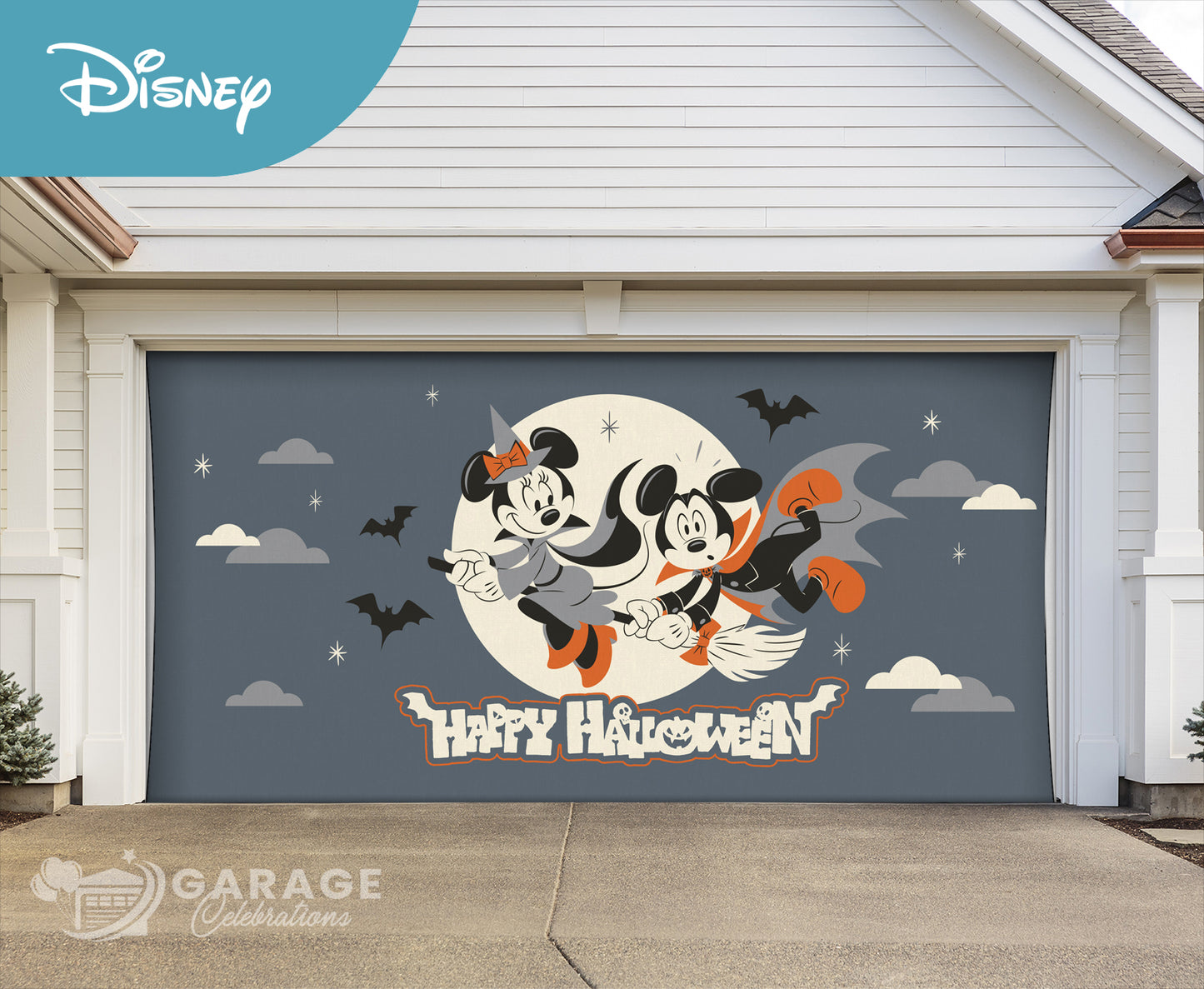 Not So Scary Halloween | 2-Car Disney® Garage Door Cover