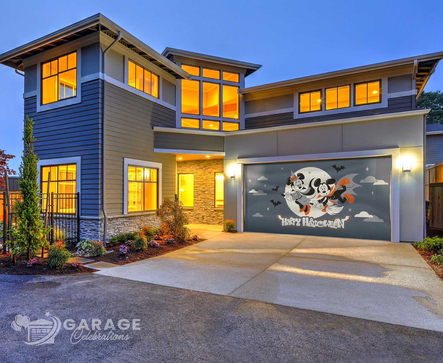Not So Scary Halloween | 2-Car Disney® Garage Door Cover