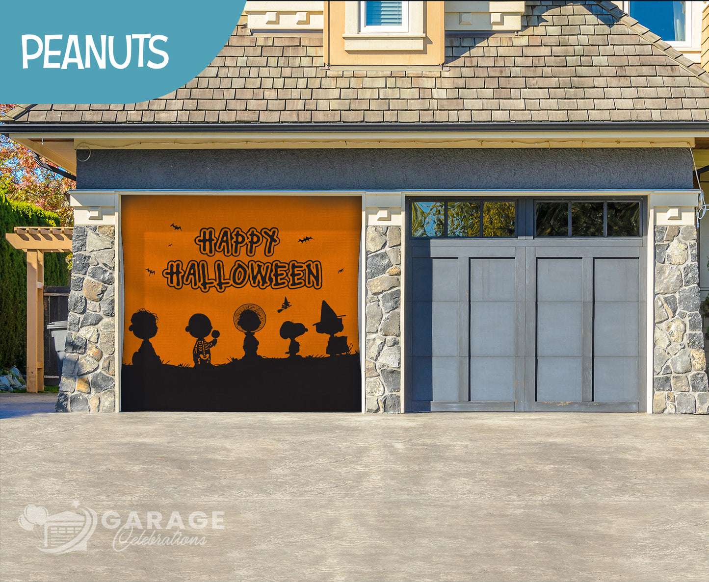 Happy Halloween | 1-Car Peanuts® Garage Door Cover