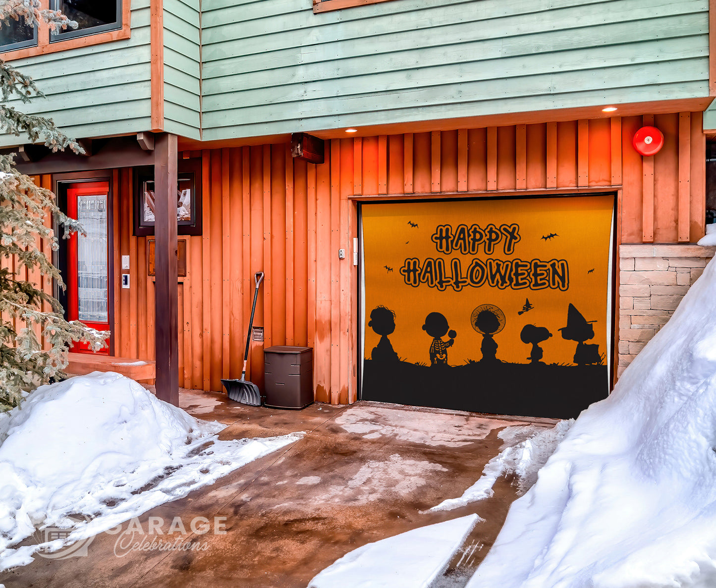 Happy Halloween | 1-Car Peanuts® Garage Door Cover